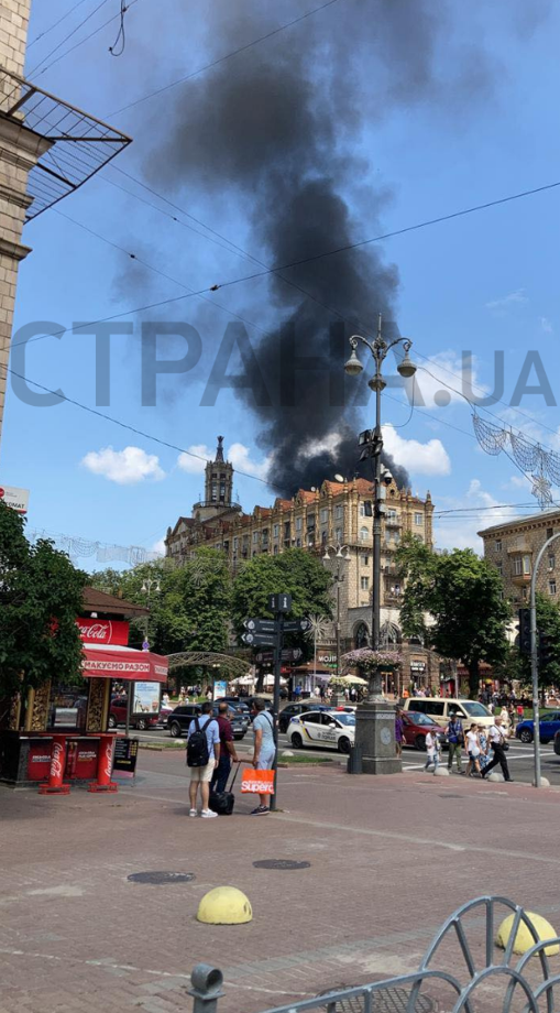 Пожар на Крещатике 24 июля Фото Страна