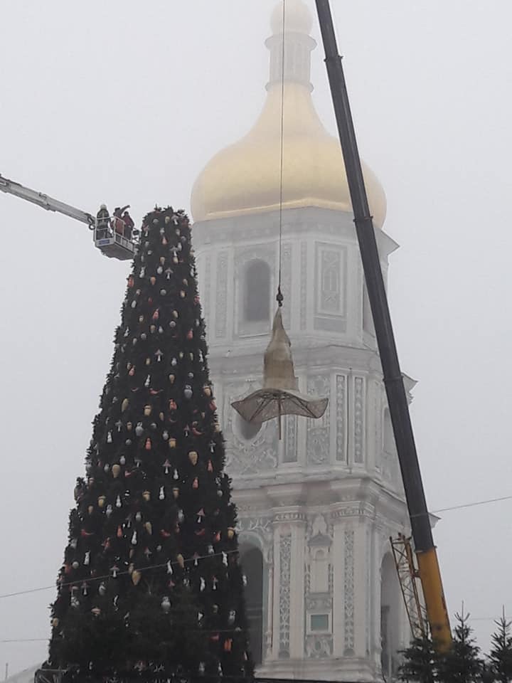 Процесс опускания шляпы на землю